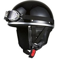 BRC ヘルメット 半帽（ゴーグル付）ブラック KC-012E 7401（直送品）