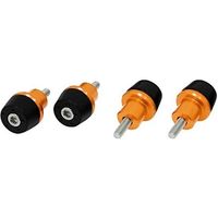 バイクパーツセンター 汎用 プロテクター 黒/金 900506 1セット（4個入）（直送品）