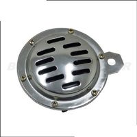 バイクパーツセンター 汎用ホーン 12V 100mm 銀 900804（直送品）