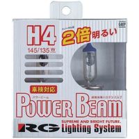 レーシングギア スーパーハロゲンバルブ POWER BEAM パワービーム H7 12V55W 3400K 車検対応品 輸入車対応品 G70P（直送品）