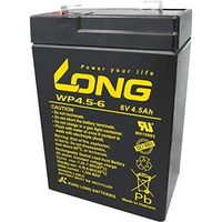 ロング 産業用鉛蓄電池 6V-4.5Ah NP-4.5-6/互換 標準系 WP4.5-6（直送品）