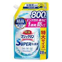 バスマジックリン 泡立ちスプレー スーパー泡洗浄 香りが残らない 特大サイズ詰替800mL 1個 花王 浴室用洗剤