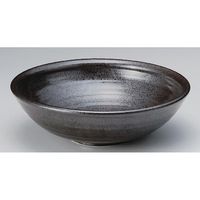 アースモス 美濃焼 盛鉢 大 黒結晶玉渕9寸鉢 utw-02304284（直送品）