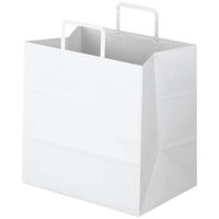 アスクル 平紐クラフト紙手提袋ベーシックタイプ 300×310×210mm 白無地  1箱（300枚：50枚入×6袋）【紙袋】  オリジナル