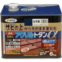 アサヒペン AP 油性高耐久アクリルトタンα 6KG なす紺 9018284（直送品）