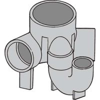 前澤化成工業 前澤 M-UT45L 100X75P-150ビニマス45度曲