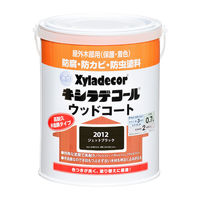 水性キシラデコール ウッドコート ジェットブラック 0.7L #00097670370000 カンペハピオ（直送品）