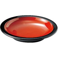 福井クラフト 新香皿 朱天黒 A 1セット（10入）（直送品）