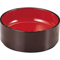 福井クラフト 薬味鉢 新溜内朱 A 1セット（10入）（直送品）