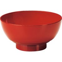 福井クラフト 仙才汁椀 朱 A 1セット（10入）（直送品）