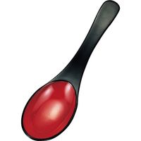 福井クラフト レンゲ 黒内朱 A 1セット（5入）（直送品）