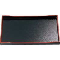 福井クラフト ぜんざい盆 黒天朱 A