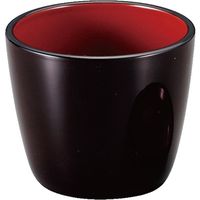 福井クラフト 都汁鉢 新溜内朱 M 1セット（5入）（直送品）