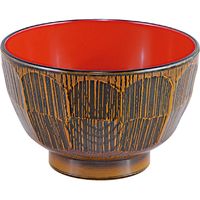 福井クラフト はつり亀甲汁椀 栃春慶内朱 A 1セット（5入）（直送品）