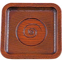 福井クラフト 隅丸ミニケヤキ茶托 A 1セット（5入）（直送品）