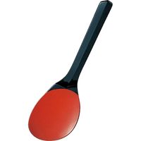 福井クラフト ABS 飯ベラ 黒内朱 3～10人用 A 1セット（4入）（直送品）
