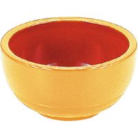 福井クラフト がんこ浅鉢 白木内朱 A 1セット（4入）（直送品）