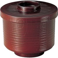 福井クラフト 柾目小吸椀 溜 内黒 A 1セット（3入）（直送品）