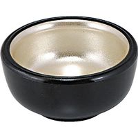 福井クラフト ミニがんこ鉢 黒内銀粉蒔 A 1セット（3入）（直送品）