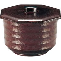 福井クラフト 元禄木目飯器 溜（内朱） A 1セット（3入）（直送品）