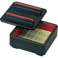 福井クラフト DXミニセイロ 黒内朱 （本体） A 1セット（3入）（直送品）