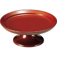 福井クラフト ポート皿 吟朱 （全面塗） A 1セット（3入）（直送品）