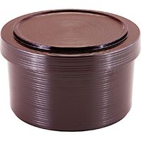 福井クラフト 耐熱 ミニロクロ目飯器 新溜（内黒） TA 1セット（3入）（直送品）