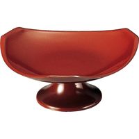 福井クラフト シェリー皿 吟朱 （全面塗） A 1セット（2入）（直送品）