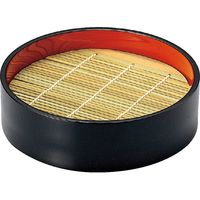 福井クラフト DX16cm 丸ざる 竹ス付 A