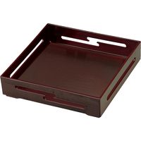 福井クラフト 角雲すかし箱 （大） 溜 A 1セット（2入）（直送品）