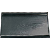 福井クラフト ダイヤ木目盆 オール黒 15020620 1セット（2入）（直送品）