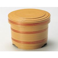 福井クラフト 桶型飯器（小） 白木（内朱） A 1セット（2入）（直送品）