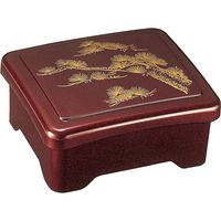 福井クラフト 光月丼重 溜パール松内朱 A 1セット（2入）（直送品）