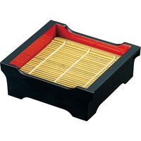 福井クラフト 貴舟ミニセイロ 黒内朱 本体（竹ス付） A 1セット（2入）（直送品）