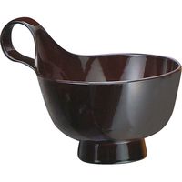 福井クラフト トッティー渦型汁椀 総溜 TA 1セット（2入）（直送品）