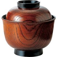 福井クラフト 耐熱 姫木目小吸椀 栃 TA 1セット（2入）（直送品）