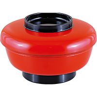 福井クラフト やすらぎミニ丼 朱ツバ黒内黒 A 1セット（2入）（直送品）