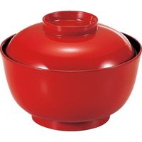 福井クラフト 千鳥椀（大） 朱内黒 TA 1セット（2入）（直送品）