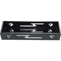 福井クラフト 長手すかし盛器 オール黒 A 1セット（2入）（直送品）