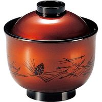 福井クラフト ゆり小吸椀 一分溜松葉 TA 1セット（2入）（直送品）