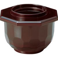 福井クラフト 亀甲飯器 溜内朱 A 1セット（2入）（直送品）