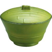 福井クラフト 竹型椀（大） 若竹内朱 TA 1セット（2入）（直送品）