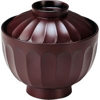 福井クラフト 菊型吸物椀 チーク TM 1セット（2入）（直送品）