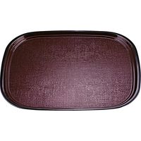 福井クラフト オーバル布目盆 新溜SL