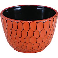 福井クラフト 木彫亀甲丼 A