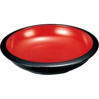 福井クラフト 宝来鉢 黒内朱 A 1セット（2入）（直送品）