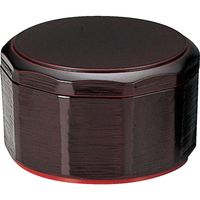 福井クラフト 耐熱 木彫飯器 溜(内朱) TA 32000160 1セット(2入)（直送品）