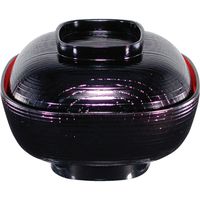 福井クラフト 柾目角椀 内朱 A