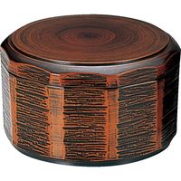 福井クラフト 耐熱 木彫飯器 栃(内黒) TA 32000190 1セット(2入)（直送品）