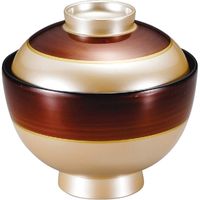 福井クラフト 祥 隅丸椀 銀透きべっ甲帯 TA 1セット（2入）（直送品）